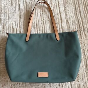 Radley London Blue Tote Bag with Tan Handles